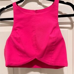 Vibrant Pink Crop Top